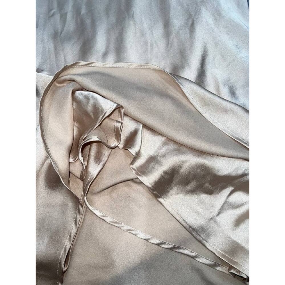 Show me Your Mumu Y2K Tuscany Maxi Slip Dress prom Champagne Satin S A006605 - Picture 8 of 11